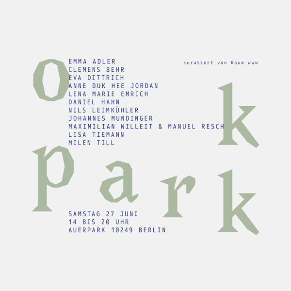 ok Park - Ausstellungsflyer