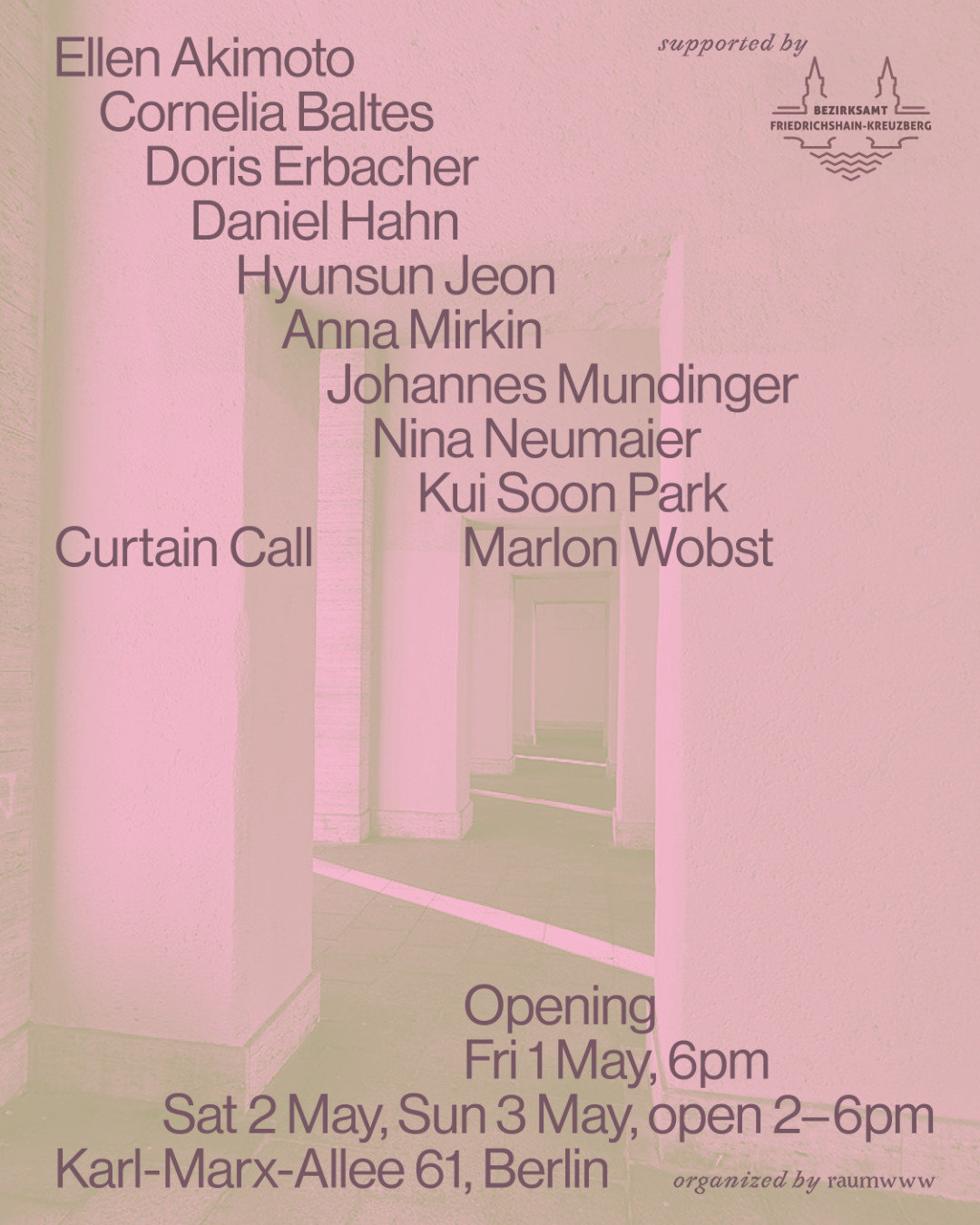 Ausstellungsflyer - Curtain Call